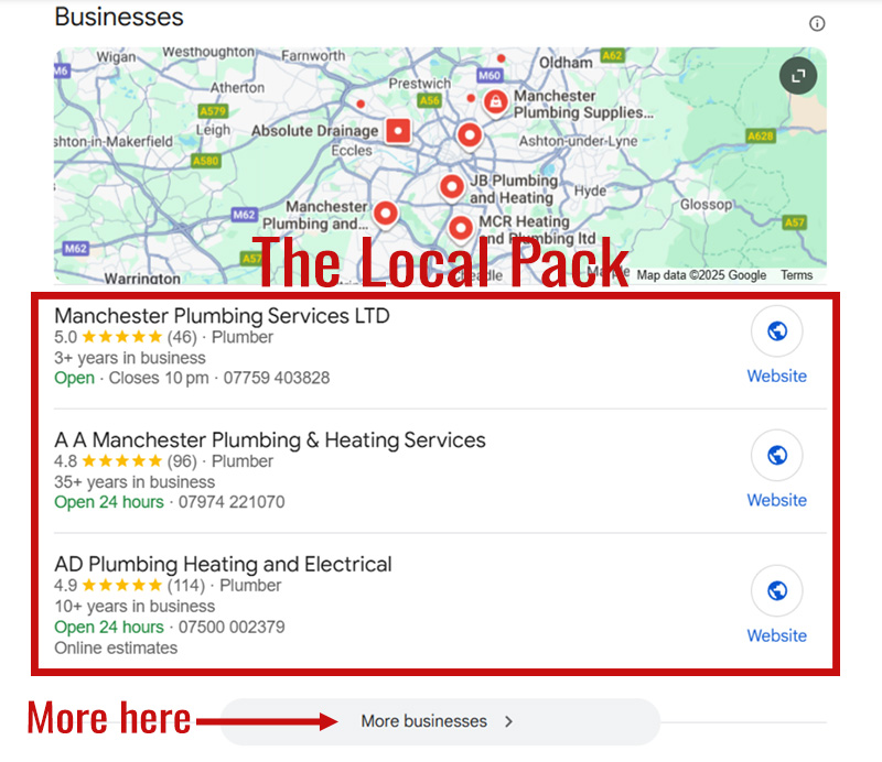 Google local pack